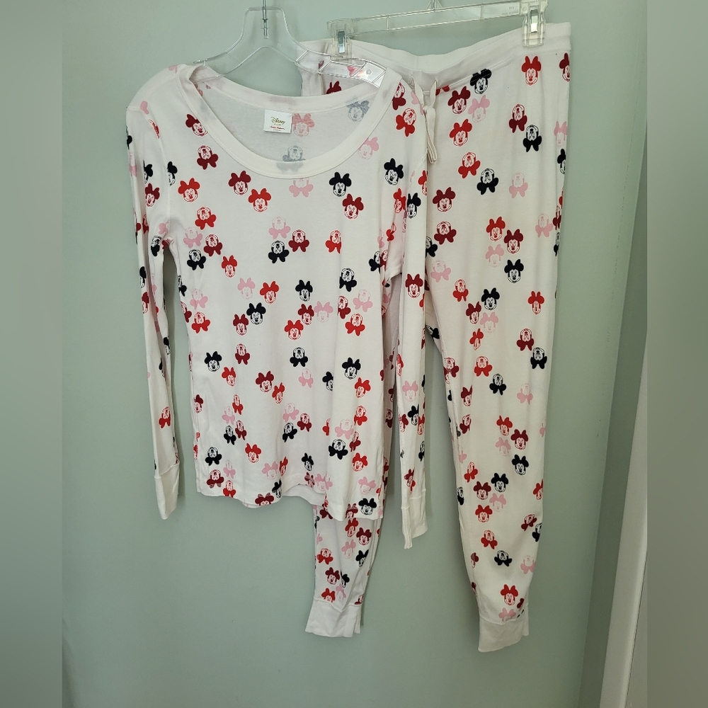Hanna Andersson Women Large 2 Piece Disney Minnie Mouse Pajama Lounge Joggers‎